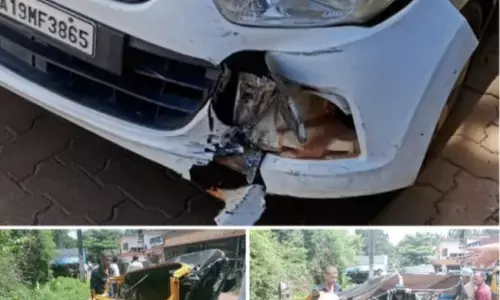 ಬಂಟ್ವಾಳ : ಕಾರು - ರಿಕ್ಷಾ ಢಿಕ್ಕಿ; ಮಹಿಳೆಗೆ ಗಾಯ