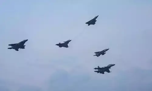 ತರಬೇತಿ ಕಾರ್ಯಾಚರಣೆಯಲ್ಲಿದ್ದ ಎರಡು ಯುದ್ಧವಿಮಾನಗಳು ಪರಸ್ಪರ ಢಿಕ್ಕಿ; 3 ಪೈಲಟ್‍ಗಳು ಮೃತ್ಯು