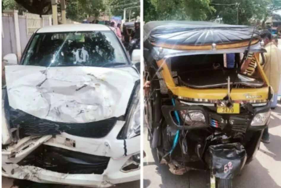 ಬಂಟ್ವಾಳ : ಕಾರು ಢಿಕ್ಕಿ; ರಿಕ್ಷಾ ಚಾಲಕನಿಗೆ ಗಂಭೀರ ಗಾಯ ಬಂಟ್ವಾಳ : ಕಾರು ಢಿಕ್ಕಿ; ರಿಕ್ಷಾ ಚಾಲಕನಿಗೆ ಗಂಭೀರ ಗಾಯ