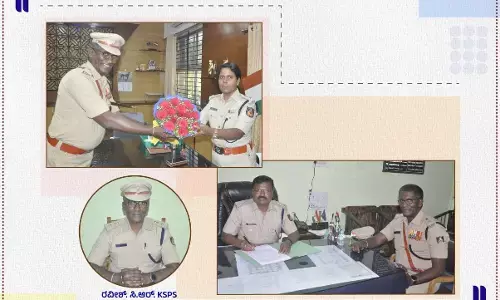 ಹುಬ್ಬಳ್ಳಿ- ಧಾರವಾಡ | ಅಪರಾಧ ಮತ್ತು ಸಂಚಾರ ವಿಭಾಗದ ಡಿಸಿಪಿಯಾಗಿ ರವೀಶ್; ಸ್ವಾಗತಿಸಿದ ಕಮಿಷನರ್