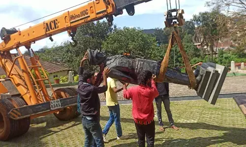 ಬಸ್ ಢಿಕ್ಕಿಯಾಗಿ ಹಾನಿಗೆ ಒಳಗಾಗಿದ್ದ ವೀರ ಸೇನಾನಿ ಜನರಲ್ ತಿಮ್ಮಯ್ಯ ಪ್ರತಿಮೆ ಮೈಸೂರಿಗೆ ಸ್ಥಳಾಂತರ