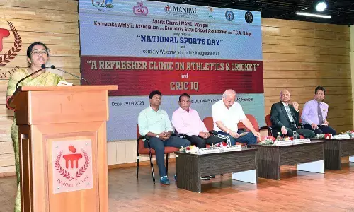 ಮಣಿಪಾಲ: ರಾಷ್ಟ್ರೀಯ ಕ್ರೀಡಾ ದಿನಾಚರಣೆ; ಅ.ಭಾ.ವಿ.ವಿ. ಚಿನ್ನದ ಪದಕ ವಿಜೇತ ಅಖಿಲೇಶ್ ಕೋಟಗೆ ಸನ್ಮಾನ