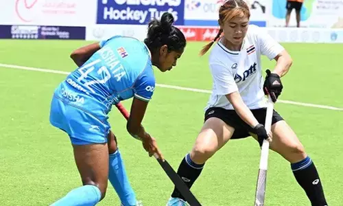 ಮಹಿಳೆಯರ ಏಶ್ಯನ್ ಹಾಕಿ: 5 ಎಸ್ ವರ್ಲ್ಡ್ ಕಪ್ ಕ್ವಾಲಿಫೈಯರ್; ಥಾಯ್ಲೆಂಡ್ ಗೆ ಸೋಲುಣಿಸಿ ಪ್ರಶಸ್ತಿ ಗೆದ್ದುಕೊಂಡ ಭಾರತ