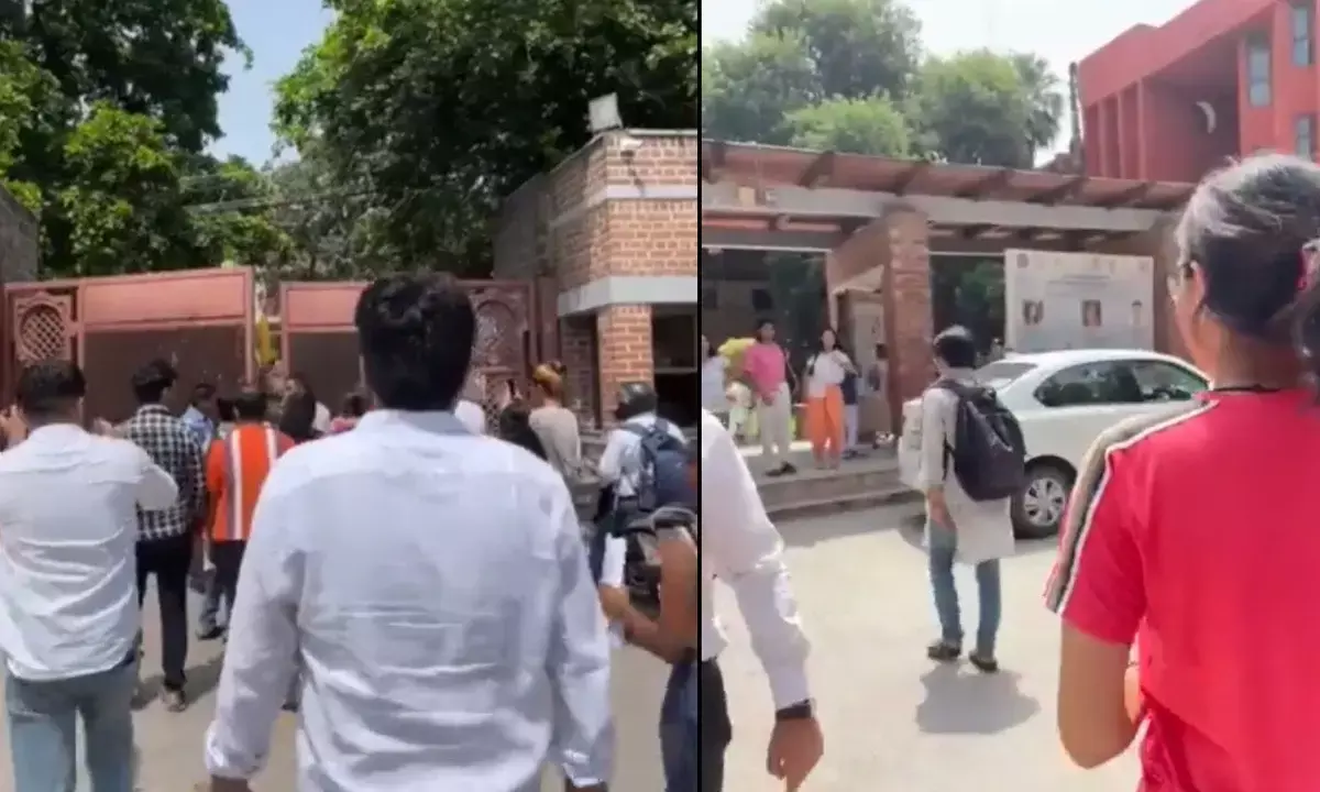 ಕ್ಯಾಂಪಸ್ ಪ್ರವೇಶಿಸಿ ದಾಂಧಲೆ ನಡೆಸಿ, ವಿದ್ಯಾರ್ಥಿನಿಯರಿಗೆ ಕಿರುಕುಳ ನೀಡಿದ ABVP ಕಾರ್ಯಕರ್ತರು; ದಿಲ್ಲಿ ವಿ.ವಿ. ವಿದ್ಯಾರ್ಥಿಗಳ ಆರೋಪ