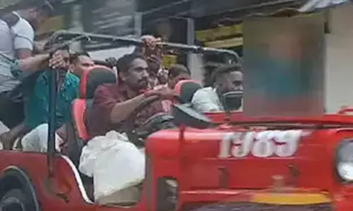 ಓಣಂ ಆಚರಣೆ ವೇಳೆ ಜೀಪ್ ಬಾನೆಟ್ ಮೇಲೆ ಮಗುವನ್ನು ಕೂರಿಸಿ ಚಾಲನೆ: ಆರೋಪಿಯ ಬಂಧನ