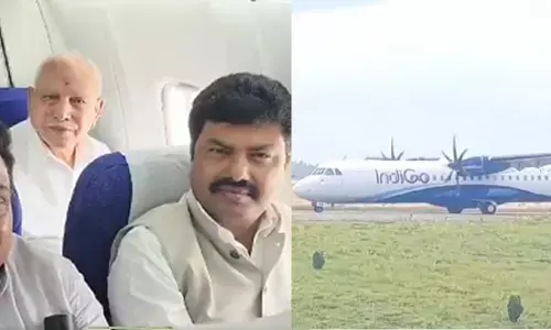 ಶಿವಮೊಗ್ಗ ಏರ್‌ಪೋರ್ಟ್‌ಗೆ ಬಂದ ಮೊದಲ ನಾಗರಿಕ ವಿಮಾನ