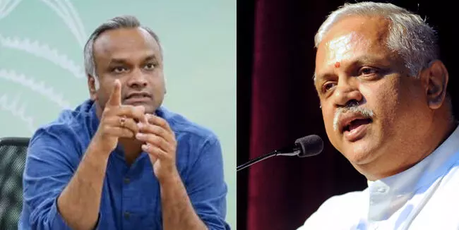 ಒಂದು ತಿಂಗಳು ಸಮಯ ನೀಡುತ್ತೇವೆ; ನಮ್ಮ ಸರಕಾರವನ್ನು ಸಾಧ್ಯವಿದ್ದರೆ ಅಲ್ಲಾಡಿಸಿ ತೋರಿಸಲಿ..: ಬಿ.ಎಲ್‌ ಸಂತೋಷ್‌ ಗೆ ಪ್ರಿಯಾಂಕ್‌ ಖರ್ಗೆ ಸವಾಲು