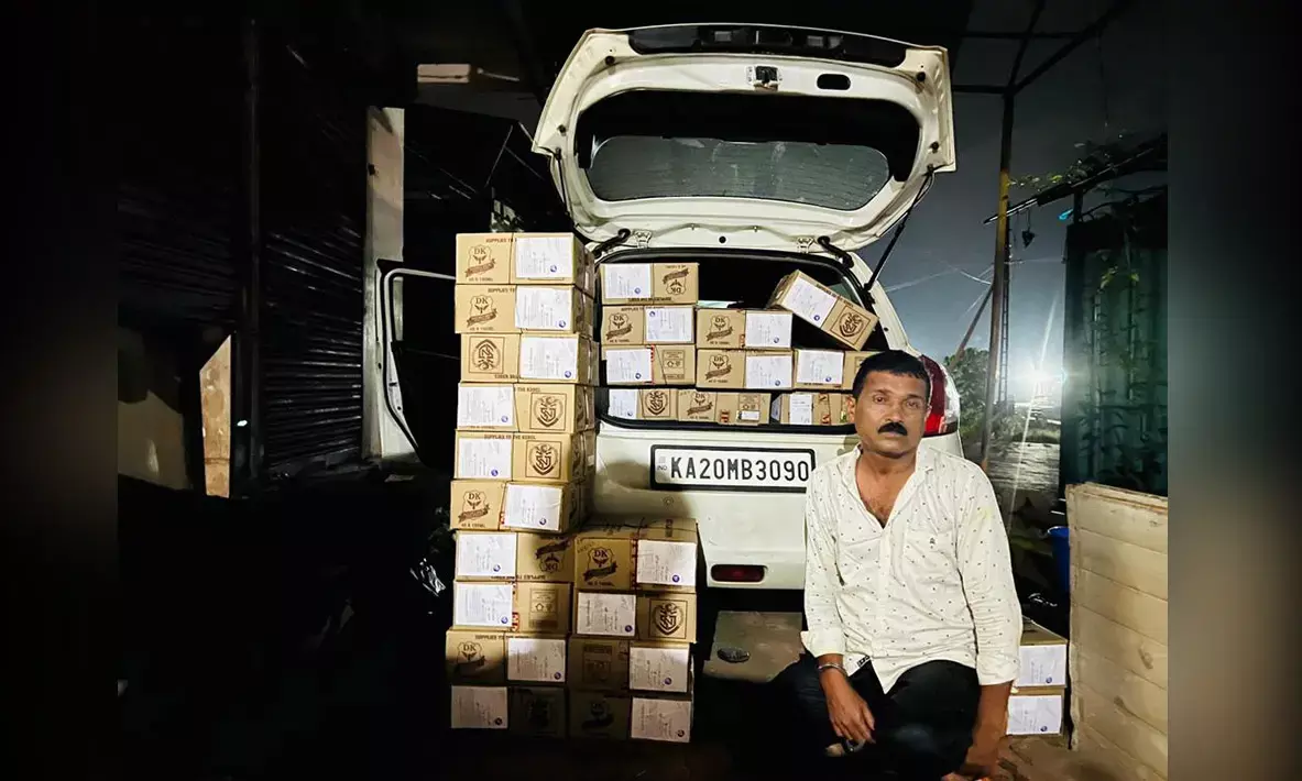 ಕರ್ನಾಟಕದಿಂದ ಕೇರಳಕ್ಕೆ ಅಕ್ರಮ ಮದ್ಯ ಸಾಗಾಟ; ಓರ್ವನ ಬಂಧನ
