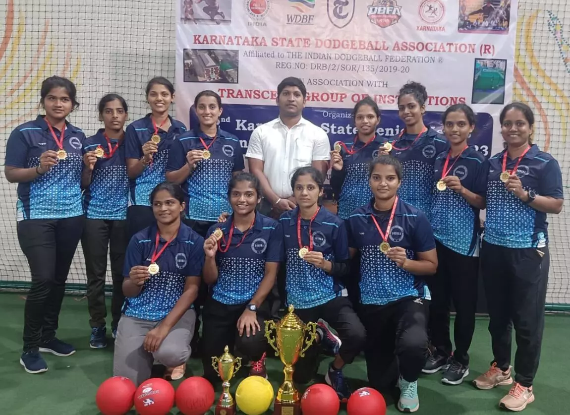 ರಾಜ್ಯ ಮಟ್ಟದ ಡಾಡ್ಜ್ಬಾಲ್ ಚಾಂಪಿಯನ್ಶಿಪ್: ಮಹಿಳಾ ವಿಭಾಗದಲ್ಲಿ ದ.ಕ. ಜಿಲ್ಲೆ ಚಾಂಪಿಯನ್ ರಾಜ್ಯ ಮಟ್ಟದ ಡಾಡ್ಜ್ಬಾಲ್ ಚಾಂಪಿಯನ್ಶಿಪ್: ಮಹಿಳಾ ವಿಭಾಗದಲ್ಲಿ ದ.ಕ. ಜಿಲ್ಲೆ ಚಾಂಪಿಯನ್