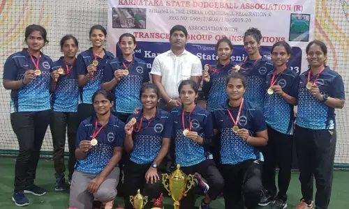 ರಾಜ್ಯ ಮಟ್ಟದ ಡಾಡ್ಜ್‍ಬಾಲ್ ಚಾಂಪಿಯನ್‍ಶಿಪ್: ಮಹಿಳಾ ವಿಭಾಗದಲ್ಲಿ ದ.ಕ. ಜಿಲ್ಲೆ ಚಾಂಪಿಯನ್