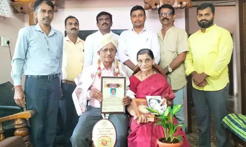 ಮನೆಯಂಗಳದಲ್ಲಿ ಮನದುಂಬಿ ನಮನ: ಹಿರಿಯ ಪತ್ರಕರ್ತ ಕೆ.ಶಿವಶಂಕರ್‌ಗೆ ಸನ್ಮಾನ