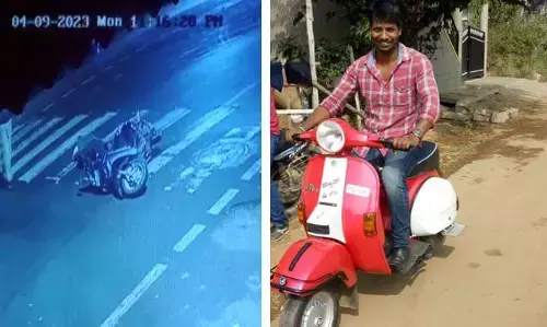 ಚಿಕ್ಕಮಗಳೂರು: ದ್ವಿಚಕ್ರ ವಾಹನಕ್ಕೆ ಕಾಮಿಡಿ ಸ್ಟಾರ್ ಚಂದ್ರಪ್ರಭಾ ಕಾರು ಢಿಕ್ಕಿ