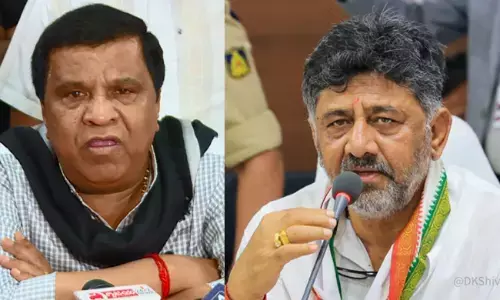 ಡಿ.ಕೆ. ಶಿವಕುಮಾರ್ ಅವರನ್ನು ಭೇಟಿಯಾದ ಬಿಜೆಪಿ ಶಾಸಕ ಶಿವರಾಮ್ ಹೆಬ್ಬಾರ್, ಮಾಜಿ ಸಂಸದ ಶಿವರಾಮೇಗೌಡ