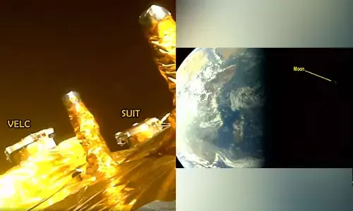 ಚಂದ್ರ, ಭೂಮಿಯ ಚಿತ್ರಗಳನ್ನು ಕಳುಹಿಸಿದ ಆದಿತ್ಯ-ಎಲ್‌1