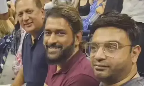 ಅಲ್ಕರಾಝ್-ಝೆರ್ವೆವ್ ಪಂದ್ಯ ನೋಡಿ ಆನಂದಿಸಿದ ಎಂ.ಎಸ್.ಧೋನಿ