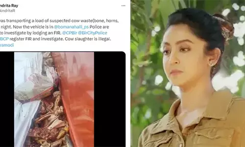 ಟ್ರಕ್‌ನಲ್ಲಿದ್ದದ್ದು ಗೋಮಾಂಸ ತ್ಯಾಜ್ಯ ಅಲ್ಲ: ನಟಿ ಐಂದ್ರಿತಾ ರೇ ಅವರ ಆರೋಪಕ್ಕೆ ಡಿಸಿಪಿ ಸ್ಪಷ್ಟನೆ