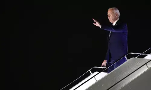 ಅಧ್ಯಕ್ಷರಾದ ನಂತರ ಇದೇ ಪ್ರಥಮ ಬಾರಿಗೆ ಭಾರತಕ್ಕೆ ಆಗಮಿಸಿದ ಜೋ ಬೈಡನ್