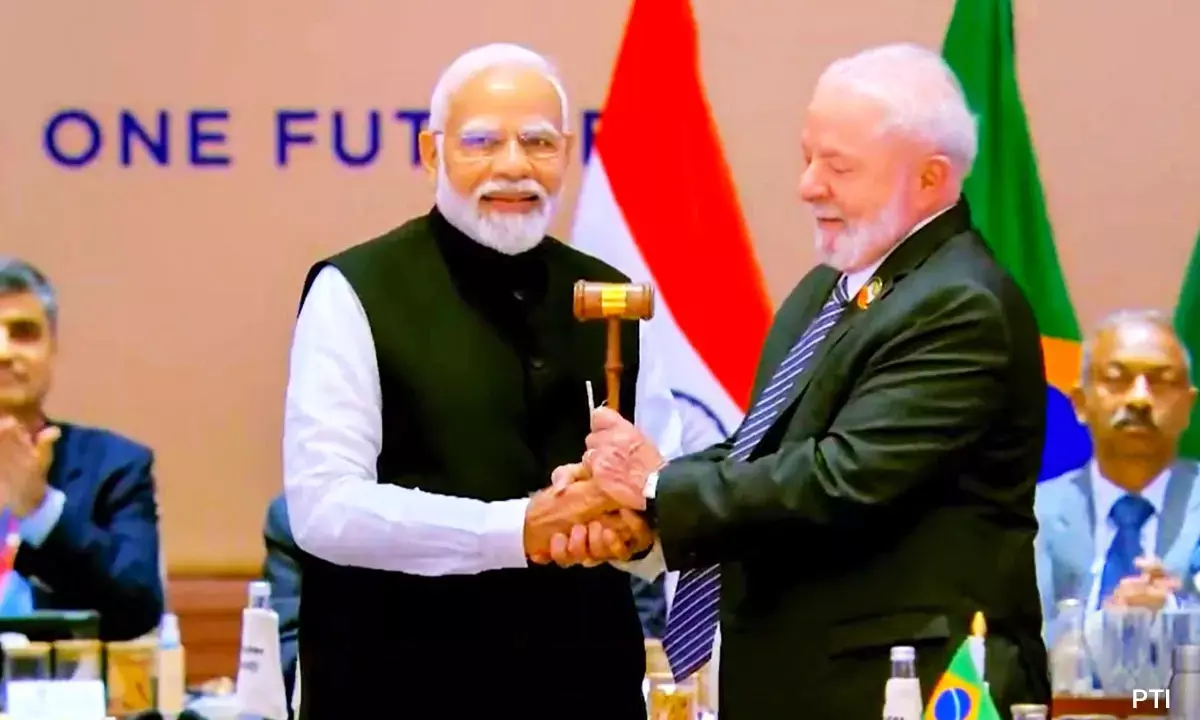 G20 ದಿಲ್ಲಿ ಶೃಂಗಸಭೆ ಮುಕ್ತಾಯ; ಬ್ರೆಝಿಲ್ ಗೆ ಪ್ರೆಸಿಡೆನ್ಸಿ ಬ್ಯಾಟನ್ ಹಸ್ತಾಂತರಿಸಿದ ಪ್ರಧಾನಿ ಮೋದಿ