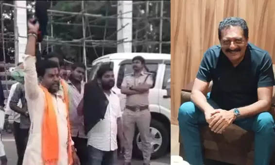ಕಲಬುರಗಿಯಲ್ಲಿ ನಟ ಪ್ರಕಾಶ್ ರಾಜ್ ಅವರ ಸಂವಾದ ಕಾರ್ಯಕ್ರಮಕ್ಕೆ ವಿರೋಧ, ಪ್ರತಿಭಟನೆ: ಸಂಘಪರಿವಾರದ ಕಾರ್ಯಕರ್ತರು ಪೊಲೀಸ್ ವಶಕ್ಕೆ ‌