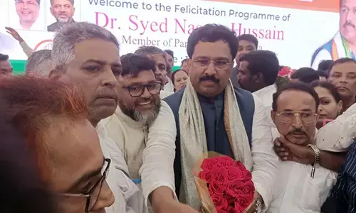 ರಾಜ್ಯಸಭಾ ಸದಸ್ಯ ಡಾ. ಸಯ್ಯದ್ ನಾಸಿರ್ ಹುಸೈನ್‌ರಿಗೆ ದ.ಕ. ಜಿಲ್ಲಾ ಕಾಂಗ್ರೆಸ್ ಅಲ್ಪ ಸಂಖ್ಯಾತರ ಘಟಕ ವತಿಯಿಂದ ಸನ್ಮಾನ