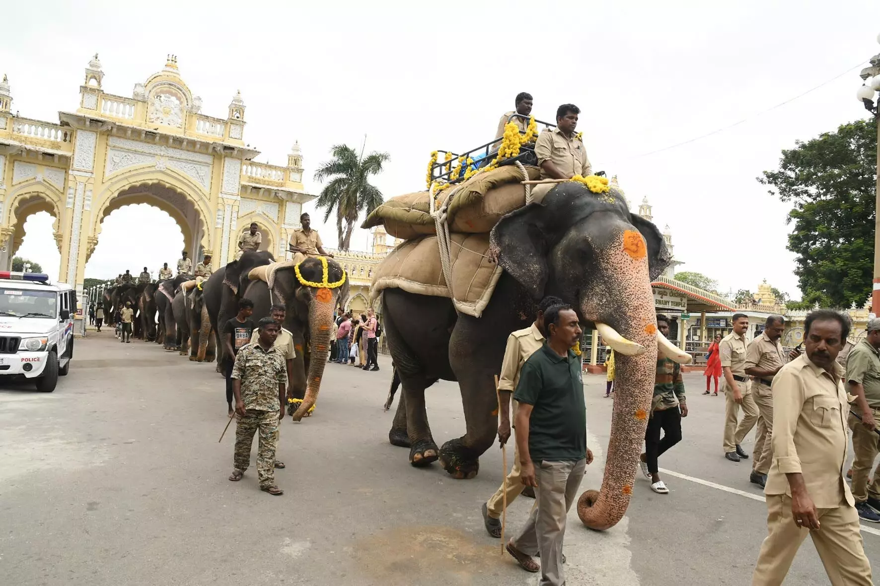 ಮೈಸೂರು ದಸರಾ: ಗಜಪಡೆಗೆ ಭಾರ ಹೊರಿಸುವ ತಾಲೀಮು ಆರಂಭ
