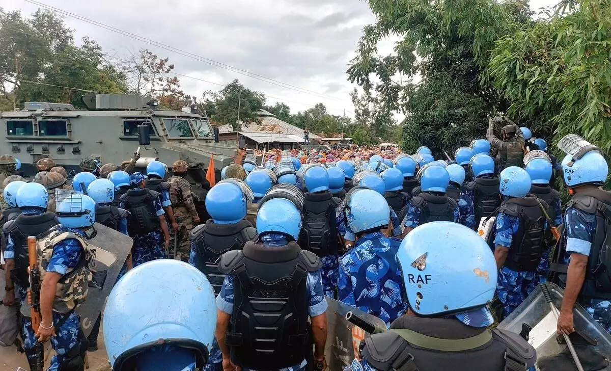 ಮಣಿಪುರದಿಂದ ಆರ್ಎಎಫ್ ಪಡೆಯನ್ನು ಹಿಂದಕ್ಕೆ ; ಕೇಂದ್ರ ಮಣಿಪುರದಿಂದ ಆರ್ಎಎಫ್ ಪಡೆಯನ್ನು ಹಿಂದಕ್ಕೆ ; ಕೇಂದ್ರ