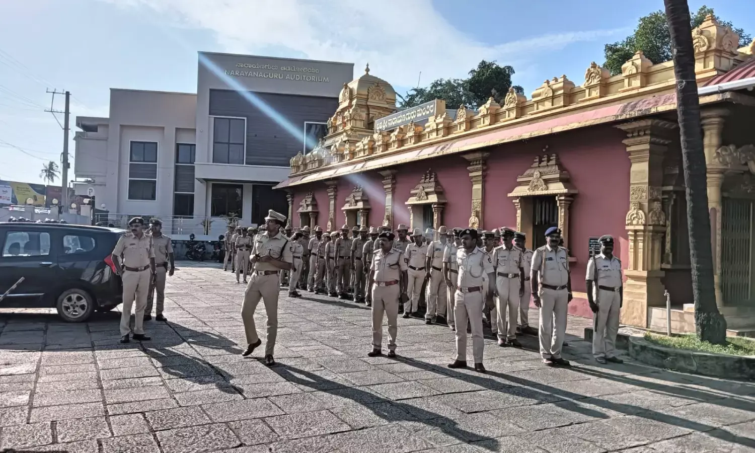 ಉಡುಪಿ: ಗಣೇಶ ಚತುರ್ಥಿ ಪ್ರಯುಕ್ತ ಪೊಲೀಸರಿಂದ ಪಥ ಸಂಚಲನ