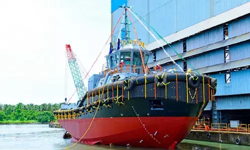 ಮಲ್ಪೆ: ನೀರಿಗಿಳಿದ 62 ಟನ್ ಸಾಮರ್ಥ್ಯದ ‘ಓಷಿಯನ್ ಗ್ರೇಸ್’ ಟಗ್