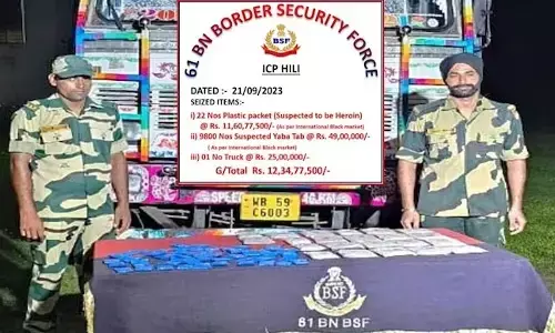 ಬಿಎಸ್‌ಎಫ್‌ನಿಂದ 12 ಕೋ.ರೂ. ಮೌಲ್ಯದ ಮಾದಕ ವಸ್ತು ವಶ