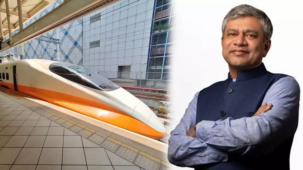 6 ತಿಂಗಳಲ್ಲಿ ಗುಜರಾತ್ನಲ್ಲಿ ಹೈಸ್ಪೀಡ್ ರೈಲು: ರೈಲ್ವೆ ಸಚಿವ ಅಶ್ವಿನಿ ವೈಷ್ಣವ್ ಘೋಷಣೆ 6 ತಿಂಗಳಲ್ಲಿ ಗುಜರಾತ್ನಲ್ಲಿ ಹೈಸ್ಪೀಡ್ ರೈಲು: ರೈಲ್ವೆ ಸಚಿವ ಅಶ್ವಿನಿ ವೈಷ್ಣವ್ ಘೋಷಣೆ