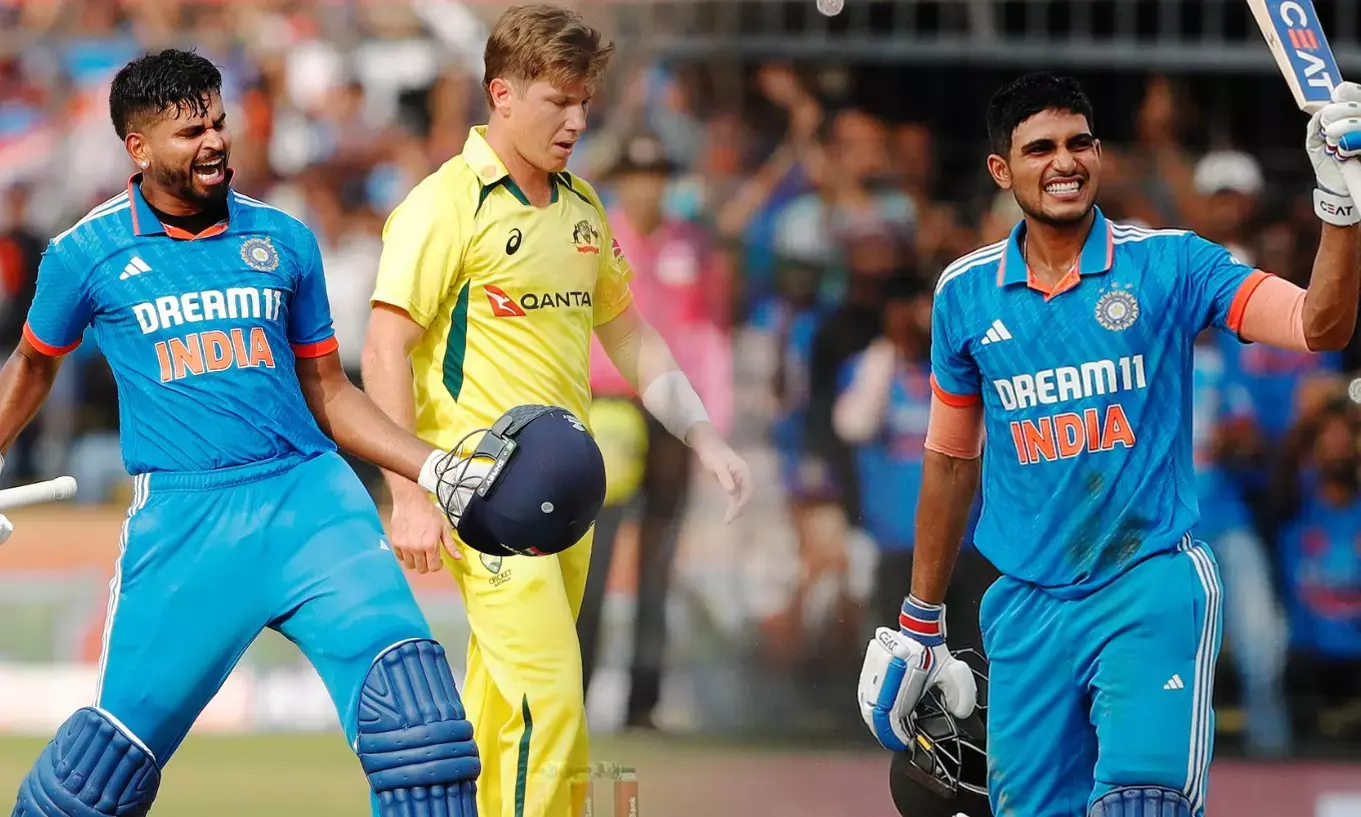 ಶ್ರೇಯಸ್ ಅಯ್ಯರ್, ಶುಭಮನ್ ಗಿಲ್ ಶತಕ ; ಭಾರತ 260-3