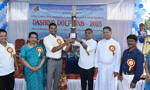 ಡ್ಯಾಶಿಂಗ್ ಡಾಲ್ಫಿನ್ಸ್’ ಅಂತರ್ ಶಾಲಾ ಈಜು ಸ್ಪರ್ಧೆ: ಗೊನ್ಝಾಗ ಶಾಲೆಗೆ ಸಮಗ್ರ ಪ್ರಶಸ್ತಿ
