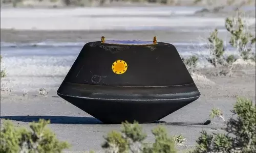 ಕ್ಷುದ್ರಗ್ರಹದ ಸ್ಯಾಂಪಲ್ ಗಳೊಂದಿಗೆ ಭೂಮಿಗೆ ಮರಳಿದ ನಾಸಾದ ಕ್ಯಾಪ್ಸೂಲ್