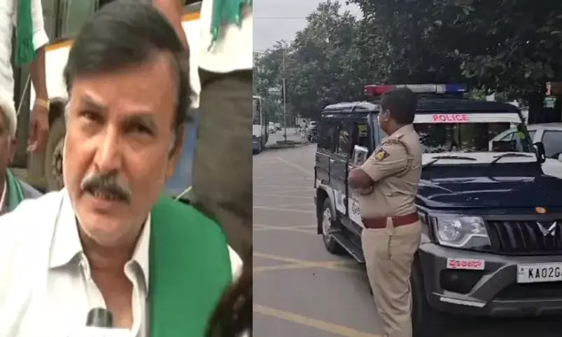 ಬೆಂಗಳೂರು ಬಂದ್ |  ಕುರುಬೂರು ಶಾಂತಕುಮಾರ್ ಸೇರಿ ಹಲವರು ಪೊಲೀಸ್‌ ವಶಕ್ಕೆ