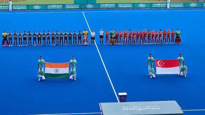 ಏಶ್ಯನ್ ಗೇಮ್ಸ್| ಮಹಿಳಾ ಹಾಕಿ: ಸಿಂಗಾಪುರ ವಿರುದ್ಧ ಭಾರತಕ್ಕೆ 13-0 ಅಂತರದ ಭರ್ಜರಿ ಜಯ