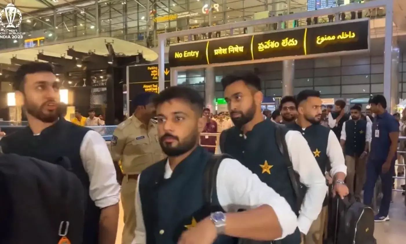 7 ವರ್ಷಗಳ ಬಳಿಕ ಭಾರತಕ್ಕೆ ಬಂದಿಳಿದ ಪಾಕಿಸ್ತಾನ ಕ್ರಿಕೆಟ್ ತಂಡ