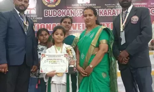 ಕರಾಟೆಯಲ್ಲಿ ಪ್ರಥಮ ಸ್ಥಾನ ಪಡೆದ ಅಮೈರಾ