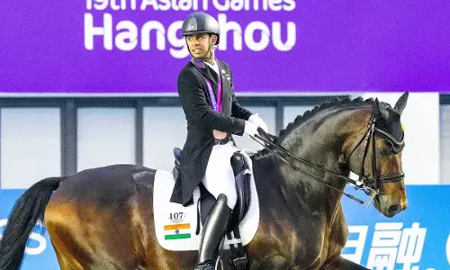 ಏಶ್ಯನ್ ಗೇಮ್ಸ್| ಕುದುರೆ ಸವಾರಿ ವೈಯಕ್ತಿಕ ಡ್ರೆಸ್ಸೇಜ್: ಅನೂಶ್ ಅಗರ್ವಾಲಗೆ ಕಂಚು