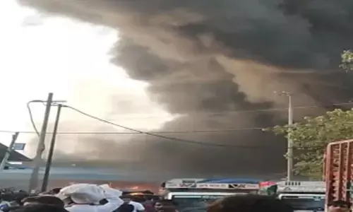 ದಿಲ್ಲಿಯ ಅತಿ ದೊಡ್ಡ ತರಕಾರಿ ಮಾರುಕಟ್ಟೆಯಲ್ಲಿ ಭಾರೀ ಅಗ್ನಿ ಅವಘಡ