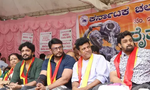 Photos | ʼಕಾವೇರಿʼ ಹೋರಾಟದಲ್ಲಿ ಸ್ಯಾಂಡಲ್‌ ವುಡ್‌ ನಟ-ನಟಿಯರು