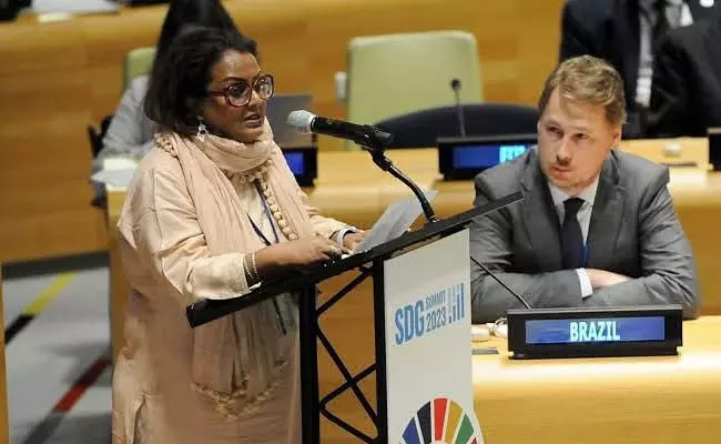 ವಿಶ್ವ ಸಂಸ್ಥೆ ಸಾಮಾನ್ಯ ಸಭೆ ಉದ್ದೇಶಿಸಿ ಮಾತನಾಡಿದ ಮೊದಲ ದಲಿತ ಮಹಿಳೆ ಬೀನಾ ಜಾನ್ಸನ್ ವಿಶ್ವ ಸಂಸ್ಥೆ ಸಾಮಾನ್ಯ ಸಭೆ ಉದ್ದೇಶಿಸಿ ಮಾತನಾಡಿದ ಮೊದಲ ದಲಿತ ಮಹಿಳೆ ಬೀನಾ ಜಾನ್ಸನ್