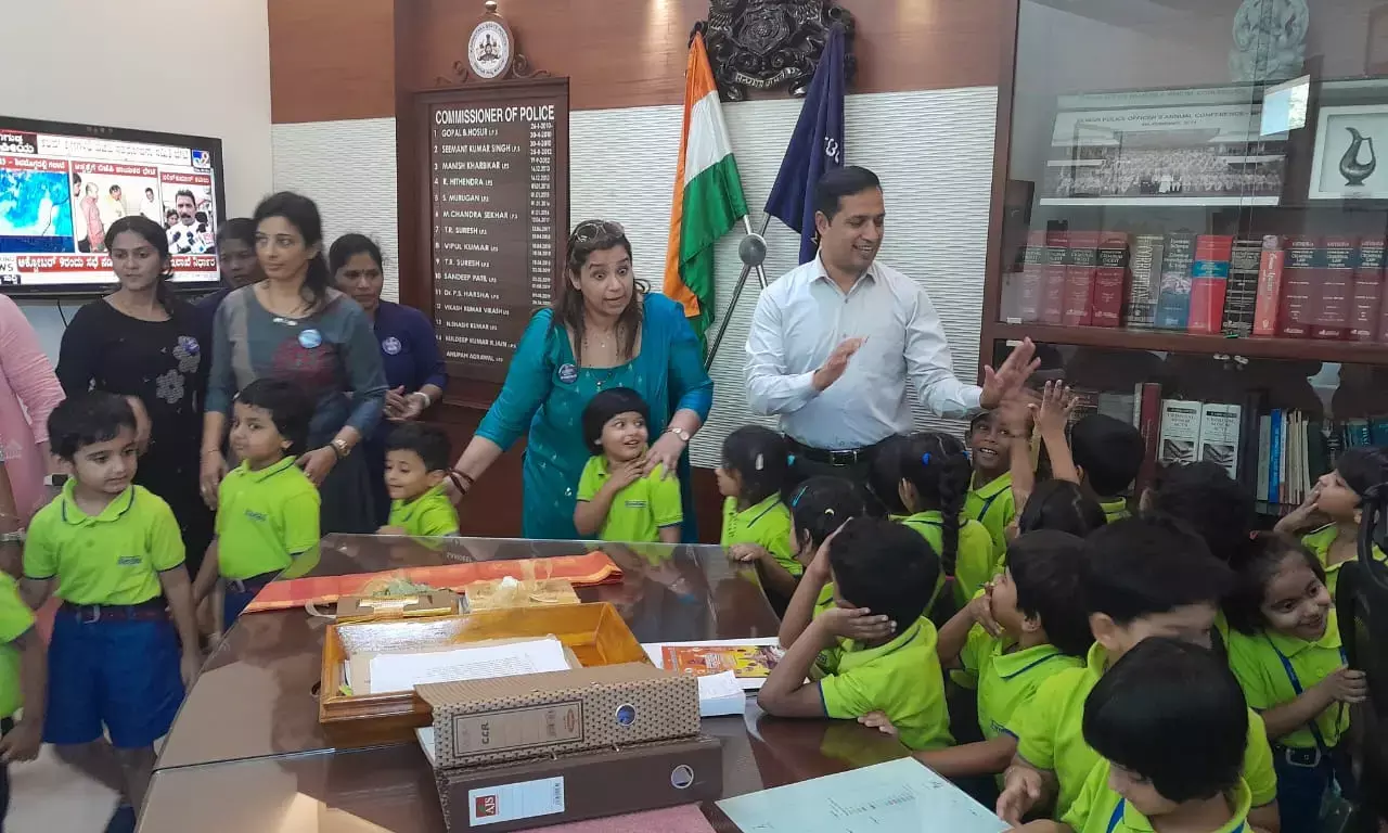 ಪುಟಾಣಿಗ ಜೊತೆ ಬೆರೆತ ಮಂಗಳೂರು ಪೊಲೀಸ್ ಕಮಿಷನರ್