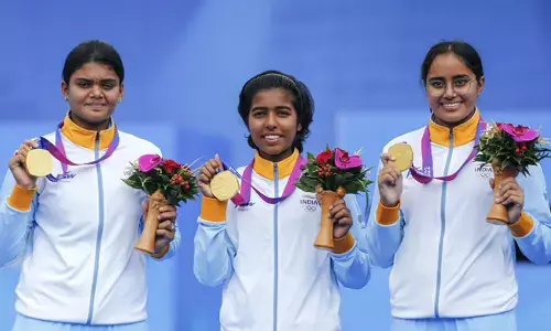 ಏಶ್ಯನ್ ಗೇಮ್ಸ್: ಆರ್ಚರಿಯಲ್ಲಿ ಜ್ಯೋತಿ, ಅದಿತಿ, ಪರ್ನೀತ್‌ ಬಂಗಾರದ ಸಾಧನೆ