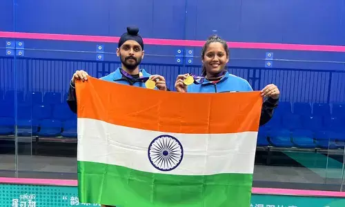 ಭಾರತಕ್ಕೆ 20ನೇ ಸ್ವರ್ಣ ಸಂಭ್ರಮ: ಸ್ಕ್ವಾಶ್‌ನಲ್ಲಿ ಚಿನ್ನಕ್ಕೆ ಮುತ್ತಿಟ್ಟ ದೀಪಿಕಾ-ಹರೀಂದರ್