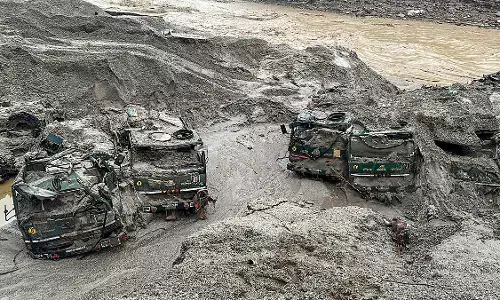 ಸಿಕ್ಕಿಂ ಪ್ರವಾಹ: ಓರ್ವ ಯೋಧ ಪತ್ತೆ