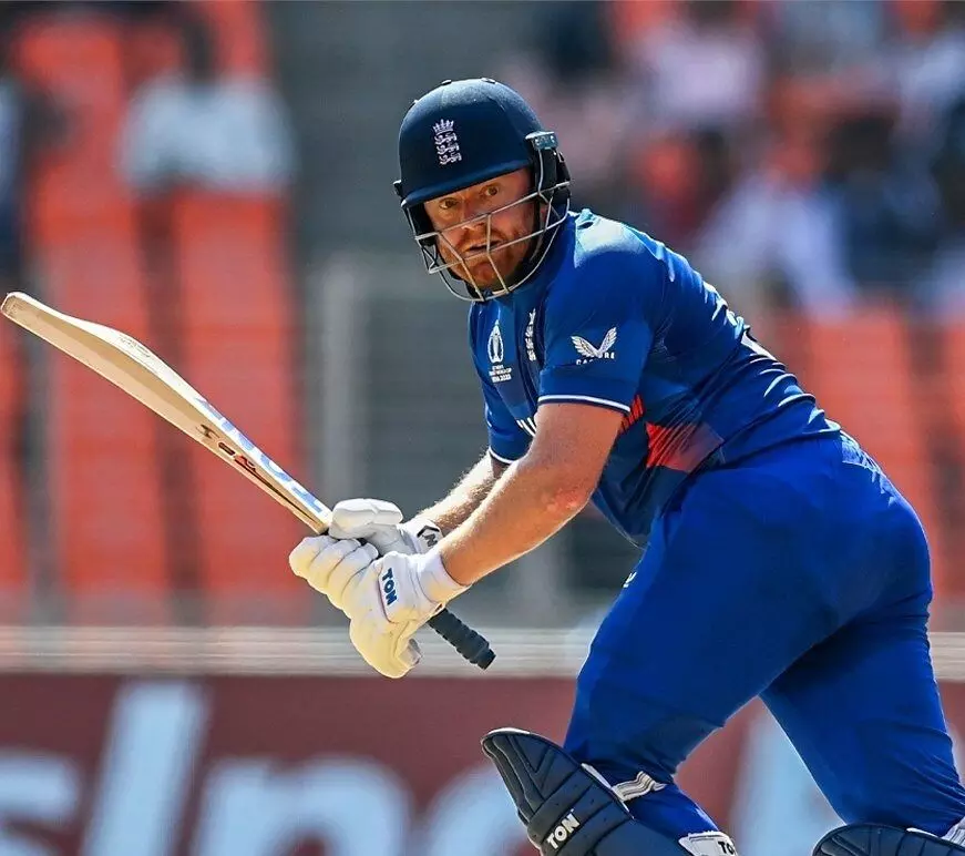 ವಿಶ್ವಕಪ್ ಪಂದ್ಯದ ಮೊದಲ ರನ್ ಸಿಕ್ಸರ್ ಮೂಲಕ ಗಳಿಸಿದ ಜಾನಿ ಬೇರ್ ಸ್ಟೊ!