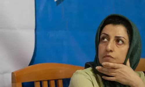 ಜೈಲಿನೊಳಗಿಂದಲೇ ನೊಬೆಲ್ ಶಾಂತಿ ಪ್ರಶಸ್ತಿ ಪಡೆದ ನರ್ಗಿಸ್ ಮುಹಮ್ಮದಿ