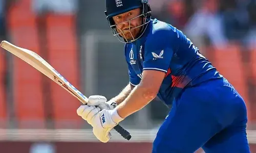 ವಿಶ್ವಕಪ್ ಪಂದ್ಯದ ಮೊದಲ ರನ್ ಸಿಕ್ಸರ್ ಮೂಲಕ ಗಳಿಸಿದ ಜಾನಿ ಬೇರ್ ಸ್ಟೊ!