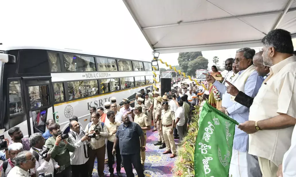 KSRTC | ʼಪಲ್ಲಕ್ಕಿʼ ಬಸ್​ಗಳಿಗೆ ಚಾಲನೆ ನೀಡಿದ ಸಿಎಂ ಸಿದ್ದರಾಮಯ್ಯ