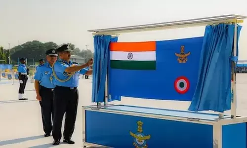 ಭಾರತೀಯ ವಾಯುಪಡೆಯ ನೂತನ ಧ್ವಜ ಅನಾವರಣ